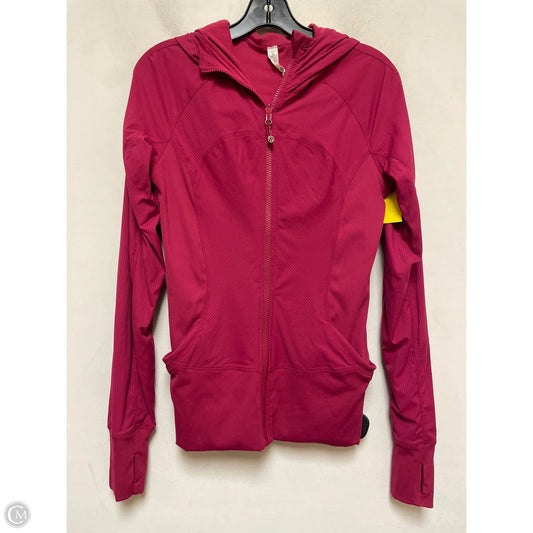 Athletic Jacket By Lululemon In Pink, Size: 8