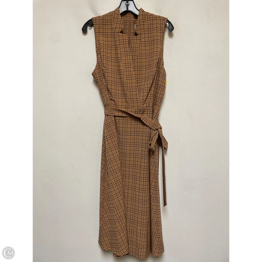 Dress Casual Midi By Marc New York In Black & Tan, Size: L