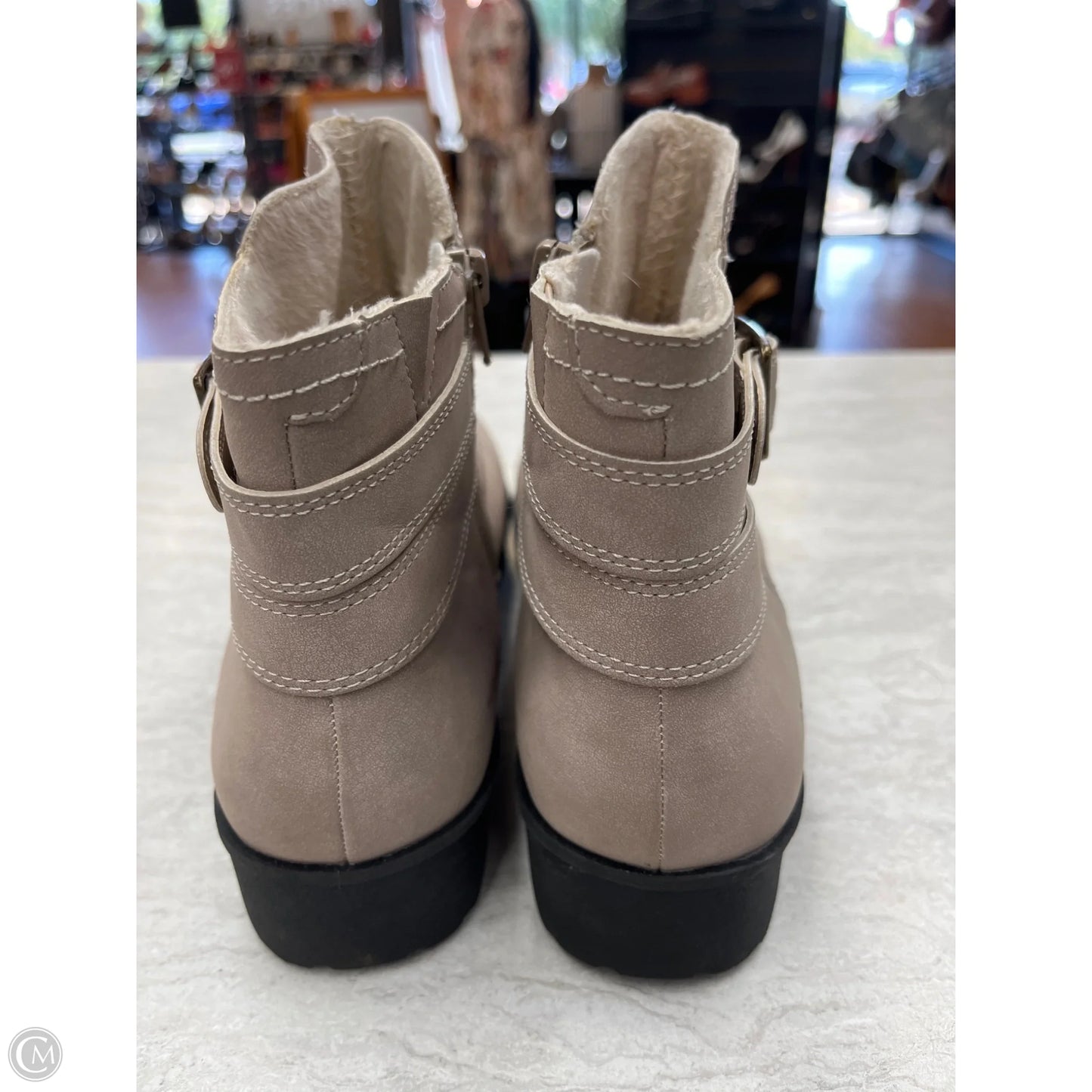 Boots Ankle Flats By Jbu By Jambu In Grey, Size: 8