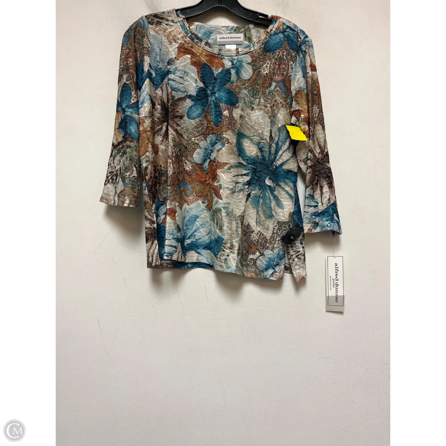 Top Long Sleeve By Alfred Dunner In Paisley Print, Size: Sp