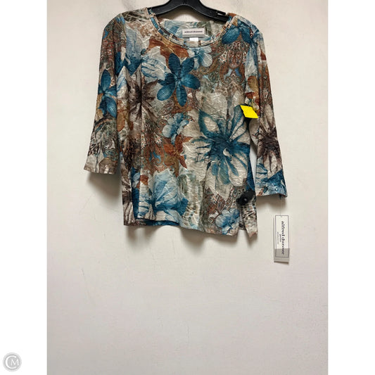 Top Long Sleeve By Alfred Dunner In Paisley Print, Size: Sp