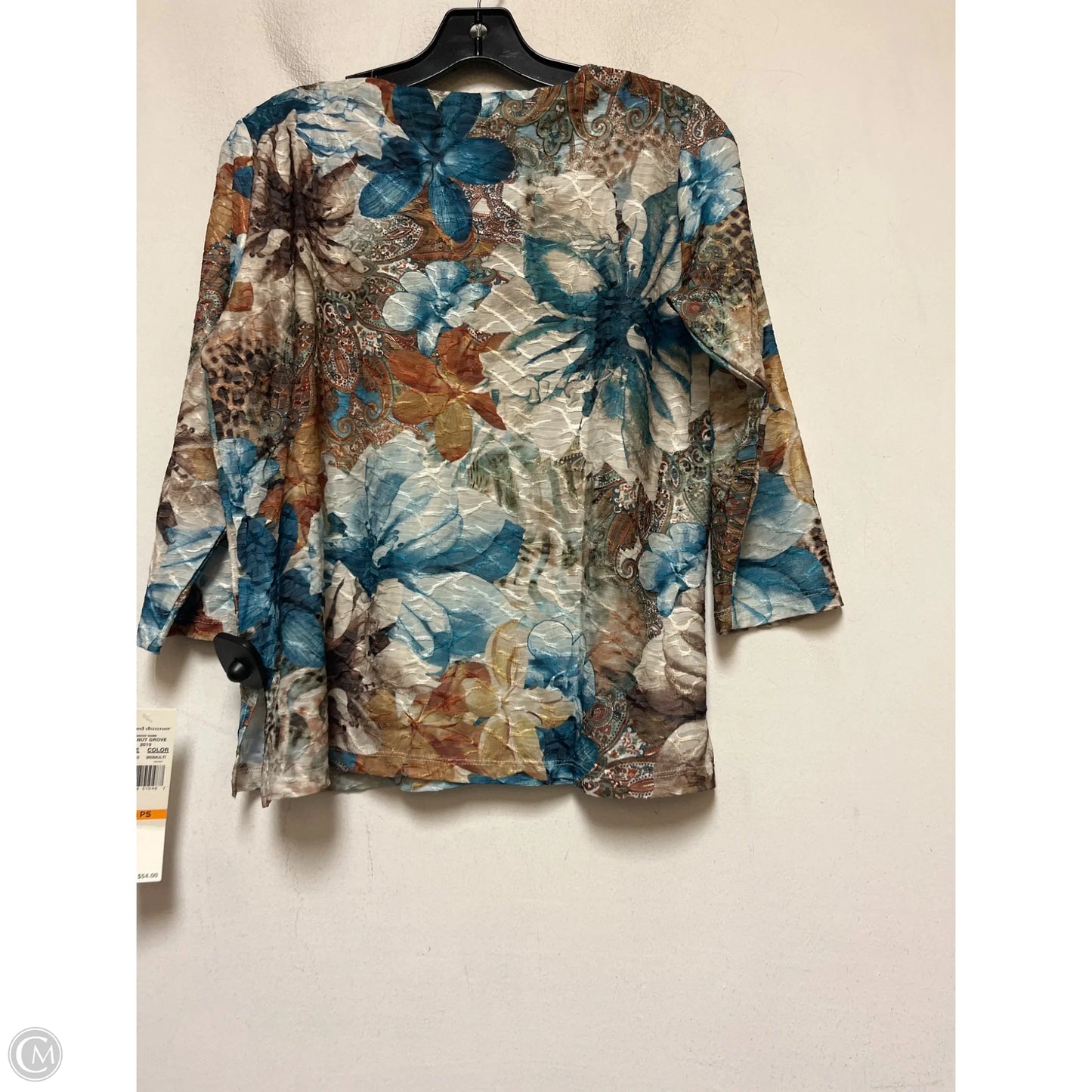 Top Long Sleeve By Alfred Dunner In Paisley Print, Size: Sp