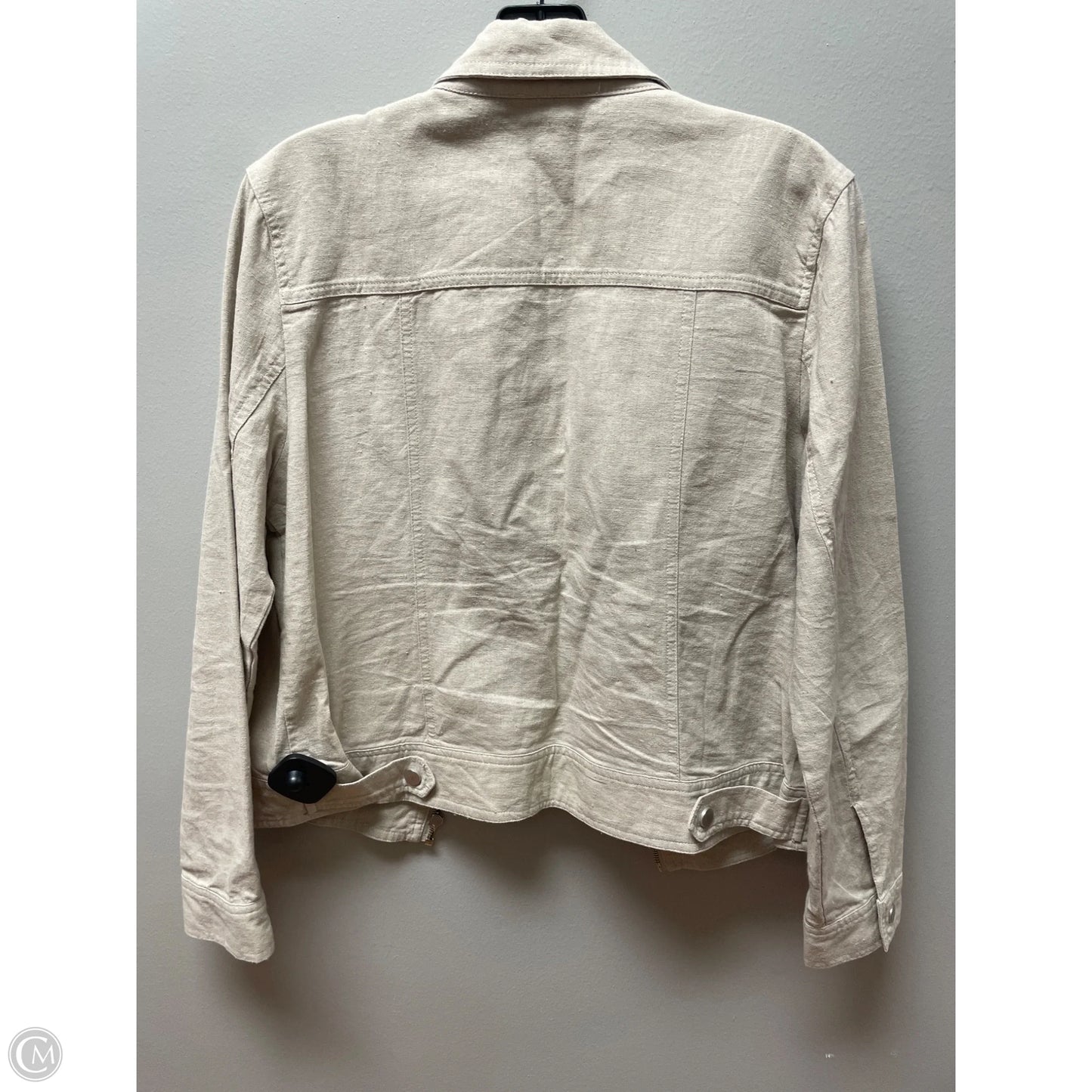 Jacket Shirt By Rachel Zoe In Tan, Size: M