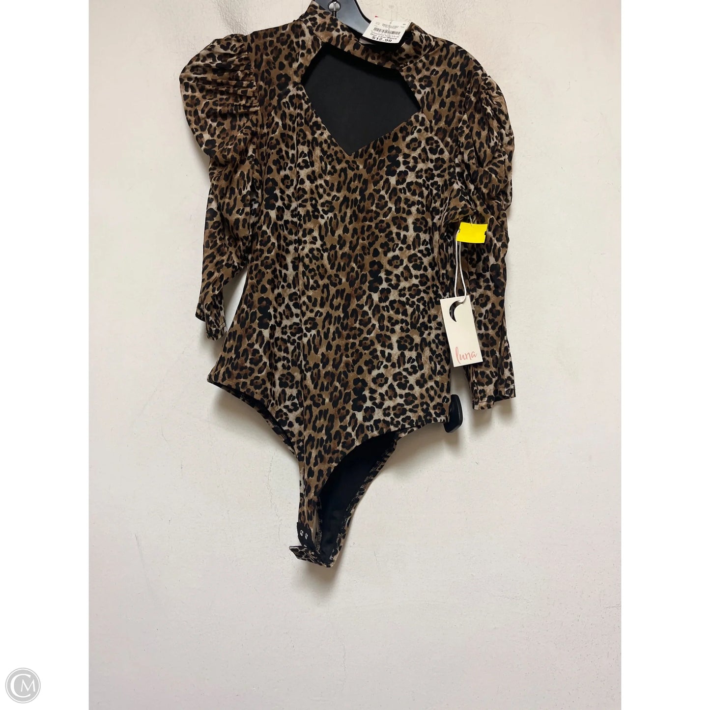 Bodysuit By Clothes Mentor In Animal Print, Size: S