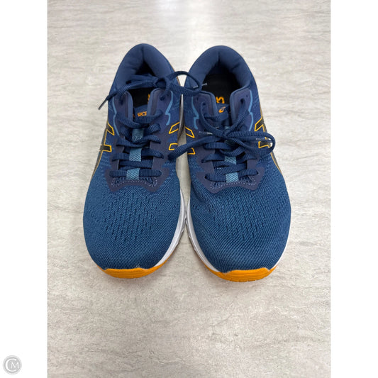 Shoes Athletic By Asics In Blue & Yellow, Size: 8