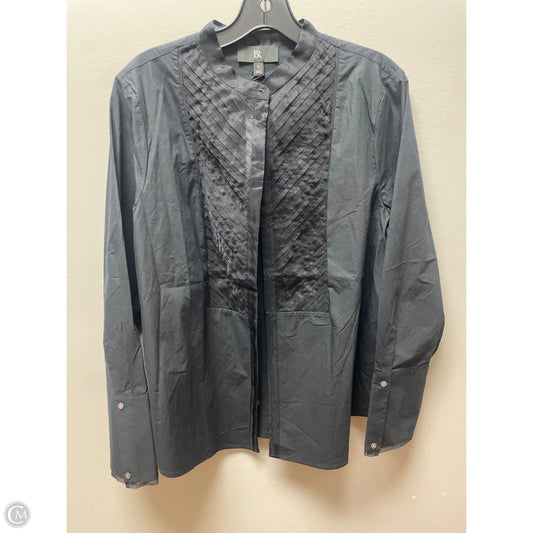 Top Long Sleeve By Banana Republic In Black, Size: L