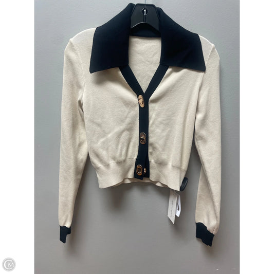 Cardigan By Commense In Black & Tan, Size: M