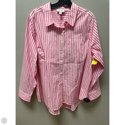Top Long Sleeve By On 34th In Striped Pattern, Size: 2x