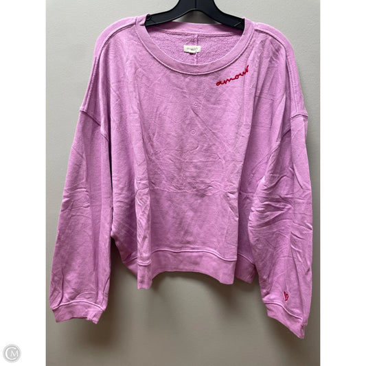 Top Long Sleeve By Pilcro In Purple, Size: L