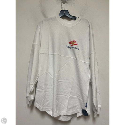 Top Long Sleeve By Disney Store In Blue & White, Size: S