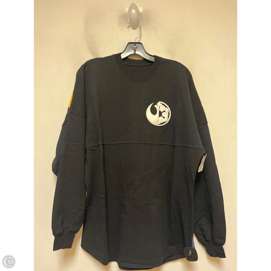 Top Long Sleeve By Disney Store In Black & White, Size: S