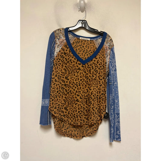 Top Long Sleeve Basic By We The Free In Animal Print, Size: S