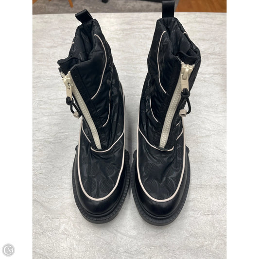 Boots Designer By Coach In Black, Size: 7