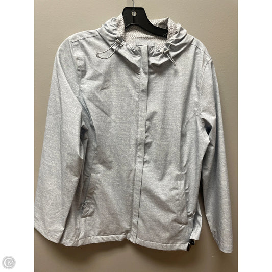 Coat Raincoat By Free Country In Grey, Size: L