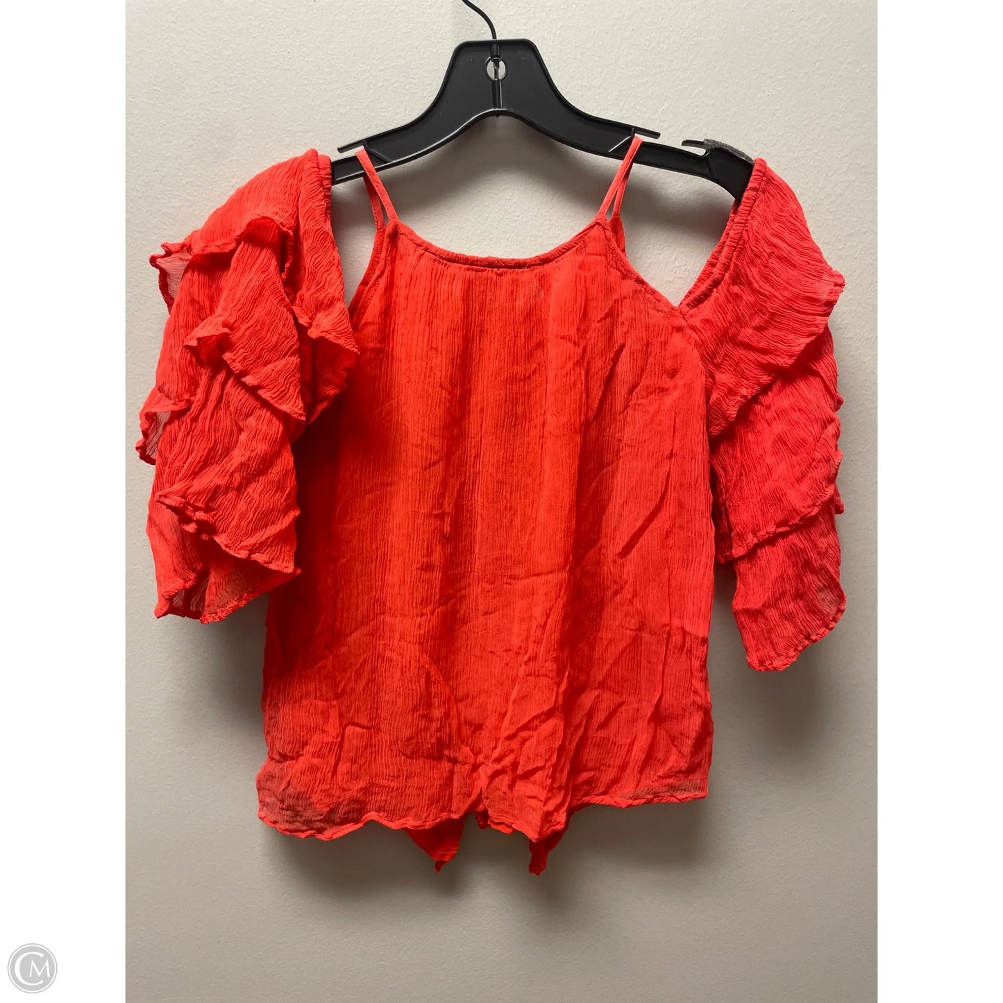 Top Short Sleeve By Maeve In Orange, Size: Xxs
