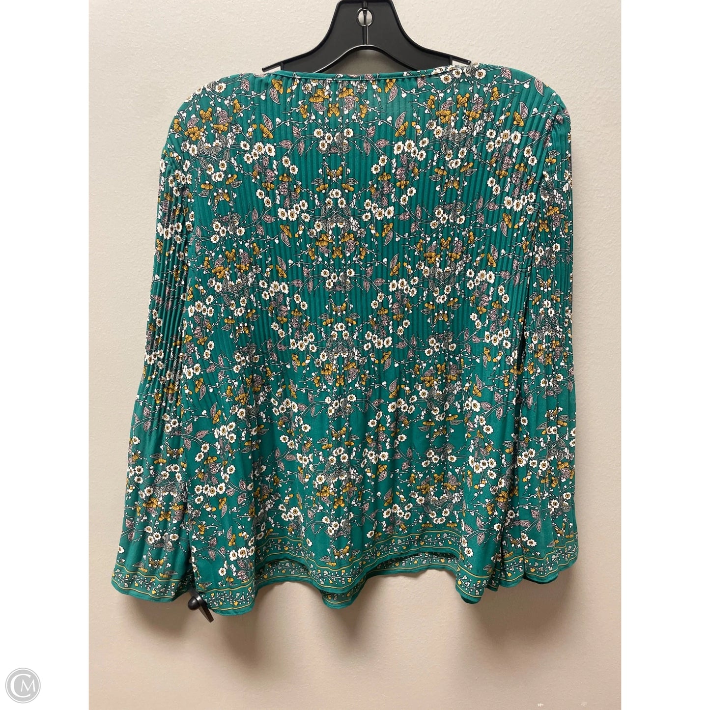 Top Long Sleeve By Max Studio In Green, Size: S