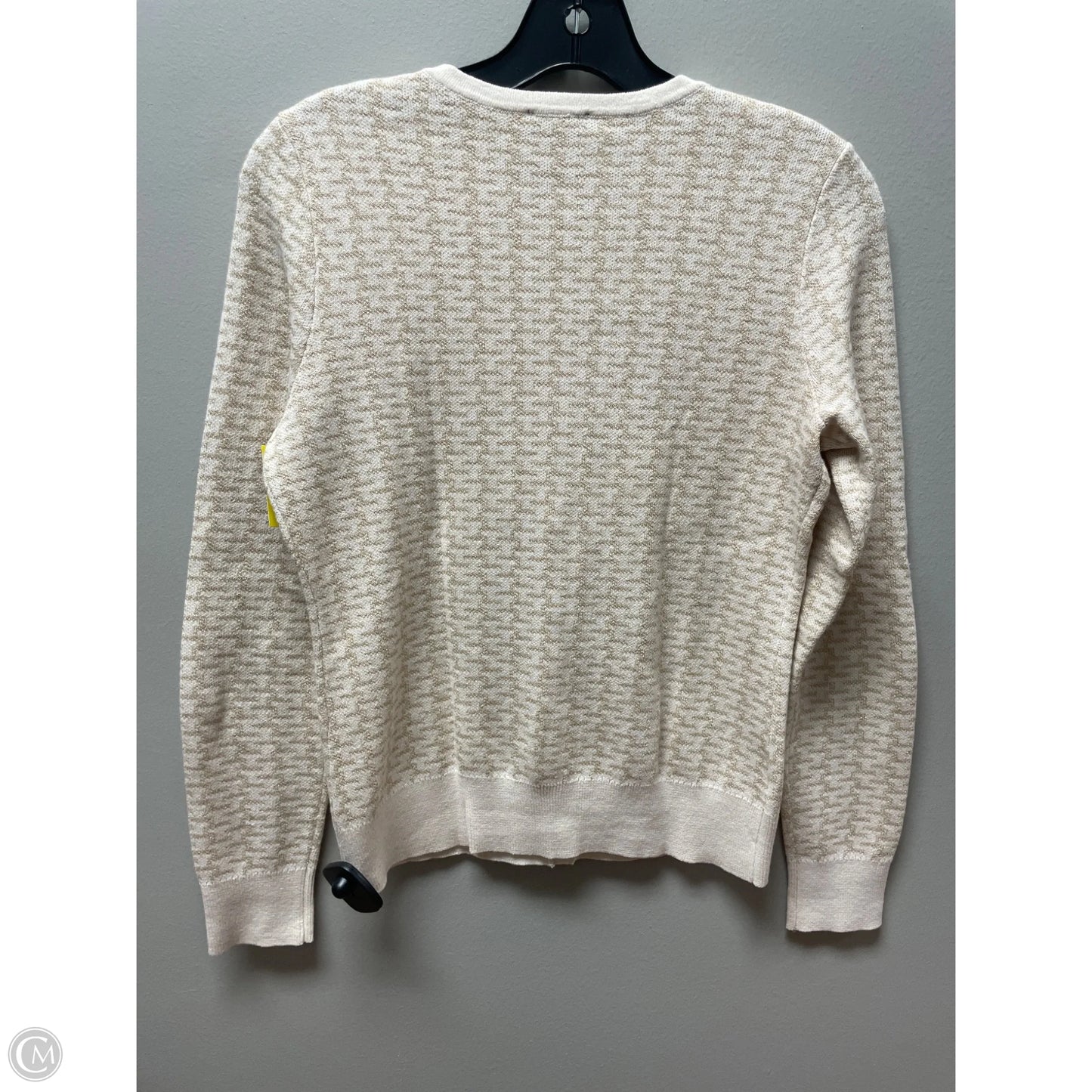 Top Long Sleeve By Ann Taylor In Gold & Tan, Size: S