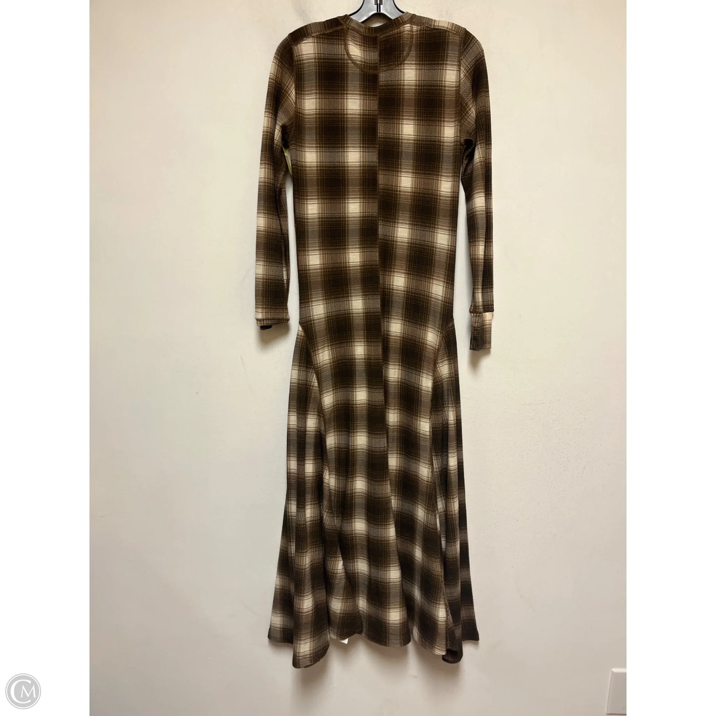 Dress Casual Maxi By Polo Ralph Lauren In Plaid Pattern, Size: M