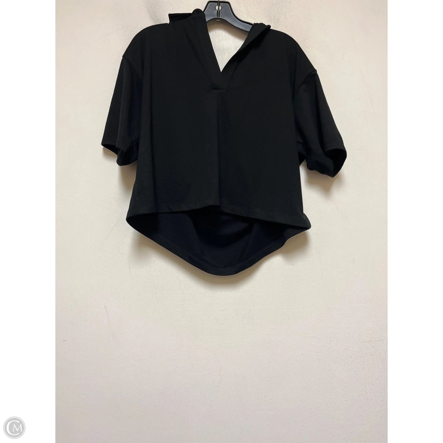 Top Short Sleeve By Dkny In Black, Size: M