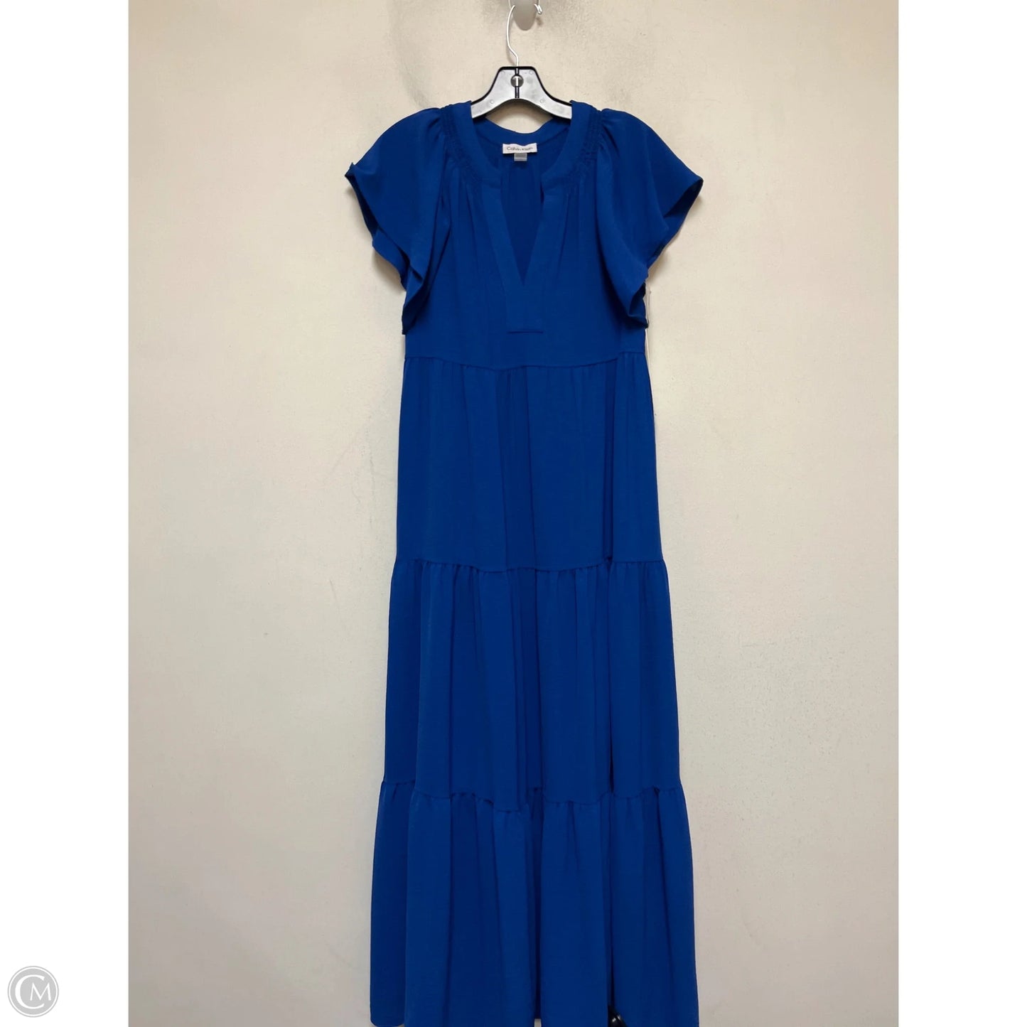 Dress Casual Maxi By Calvin Klein In Blue, Size: S