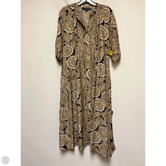 Dress Casual Maxi By Tommy Hilfiger In Blue & Tan, Size: S
