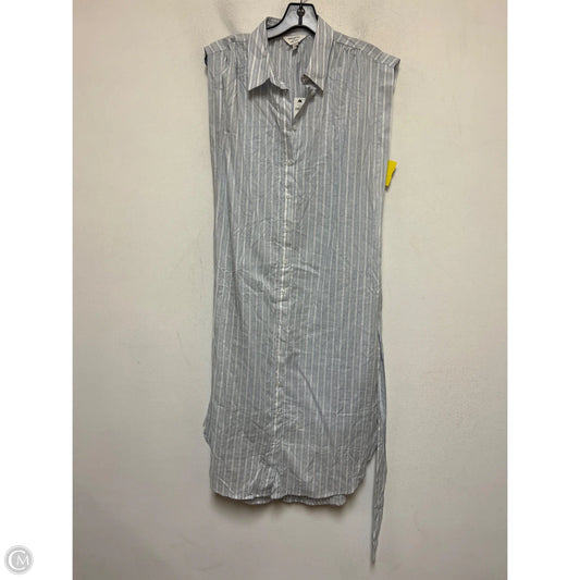 Dress Casual Midi By Banana Republic In Striped Pattern, Size: M