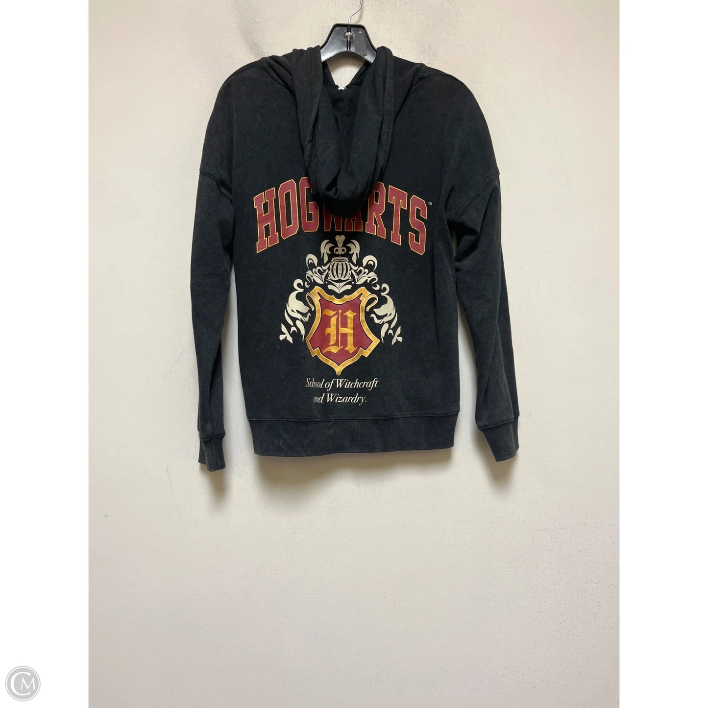 Sweatshirt Hoodie By Clothes Mentor In Grey, Size: M