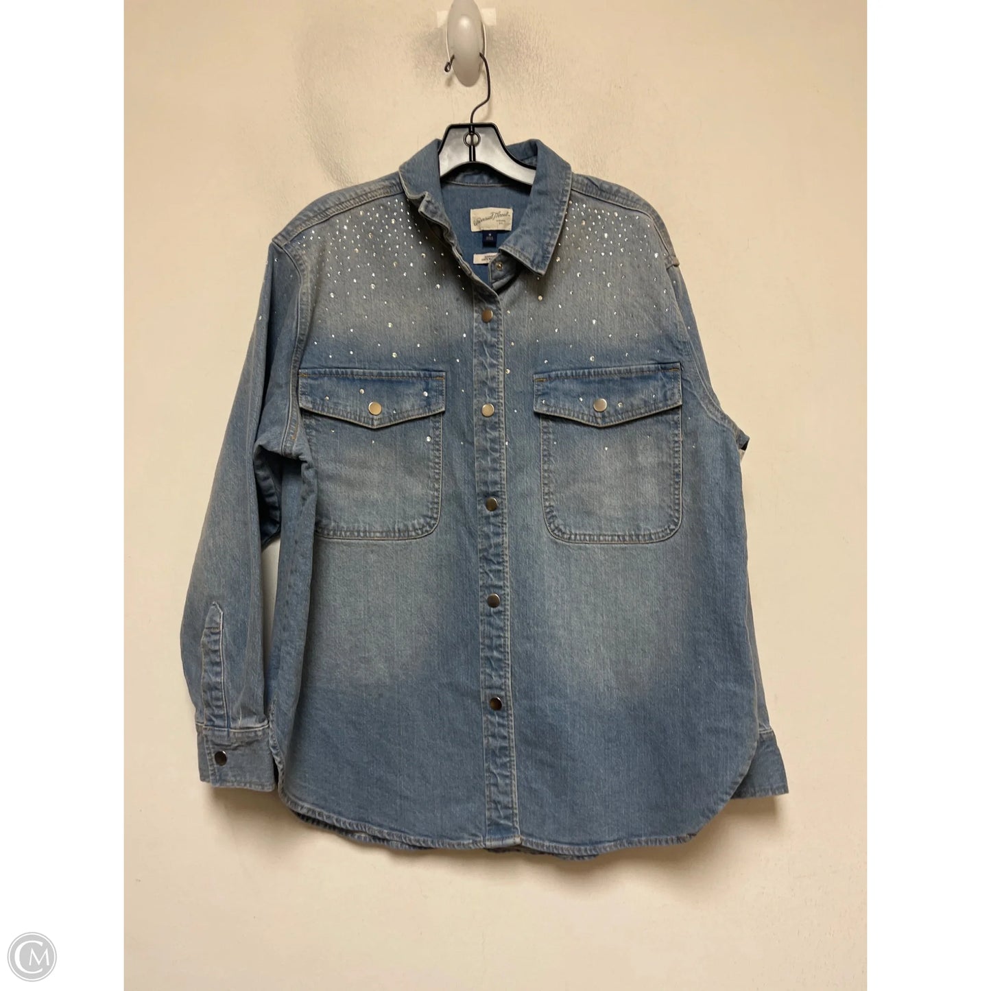 Jacket Denim By Universal Thread In Blue Denim, Size: M
