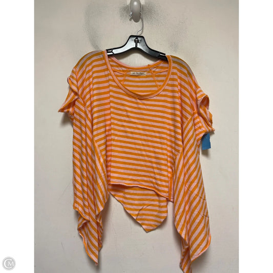 Top Short Sleeve By We The Free In Orange & Pink, Size: Xs