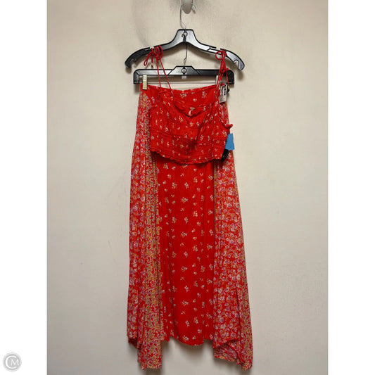 Skirt Set 2pc By Free People In Orange & Yellow, Size: 0