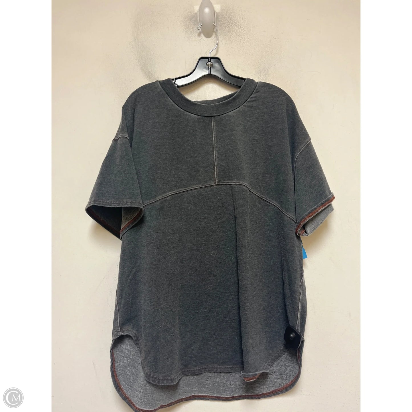 Top Short Sleeve By Free People In Grey, Size: Xs