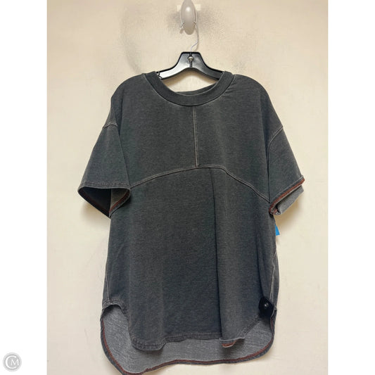 Top Short Sleeve By Free People In Grey, Size: Xs