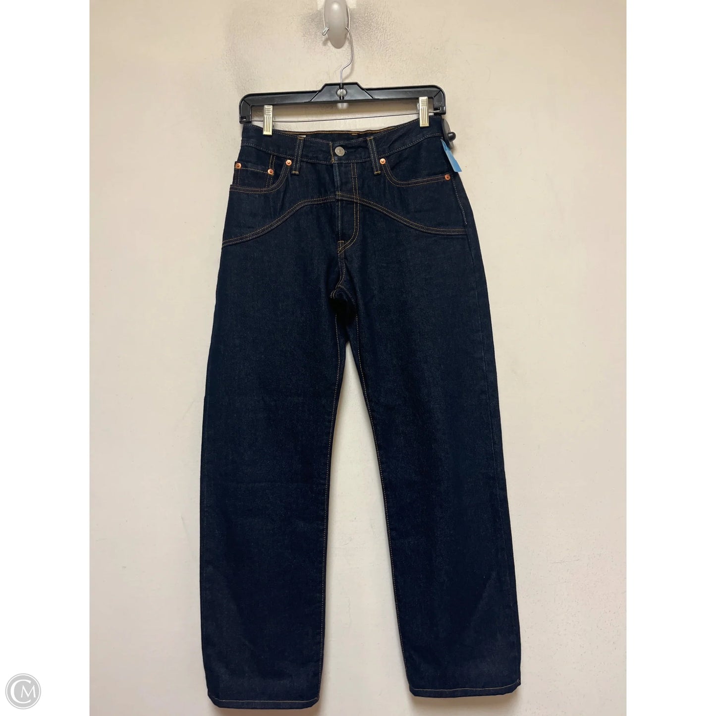 Jeans Straight By Levis In Blue Denim, Size: 2