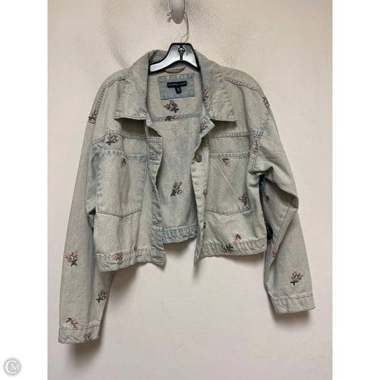 Jacket Denim By Sincerely Jules In Floral Print, Size: L