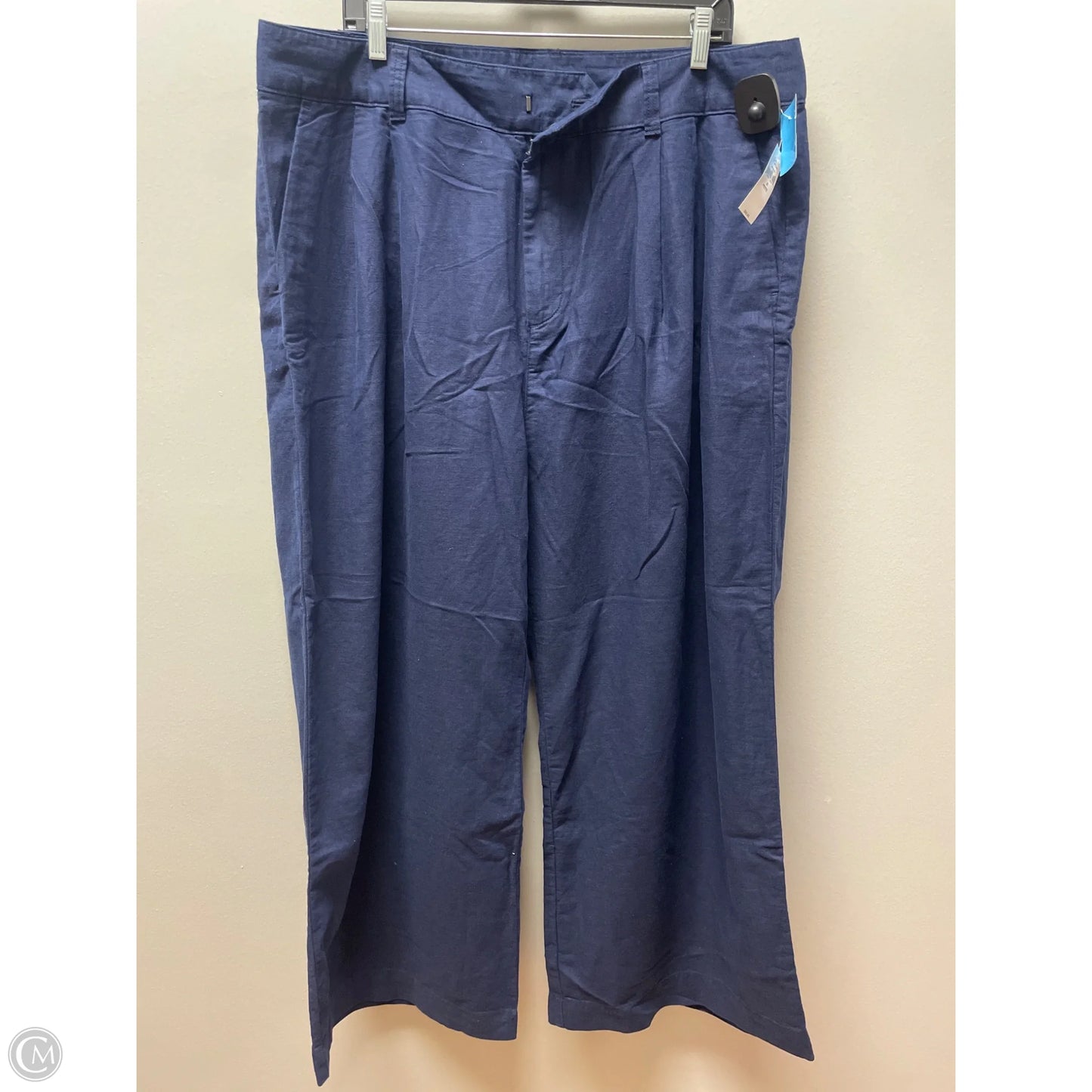 Pants Linen By Gap In Navy, Size: 20