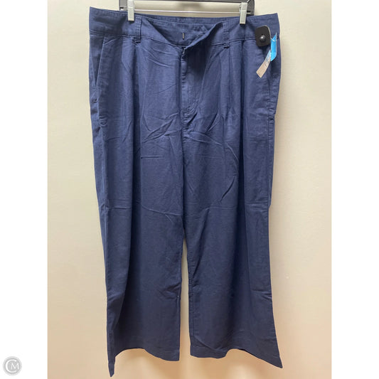 Pants Linen By Gap In Navy, Size: 20