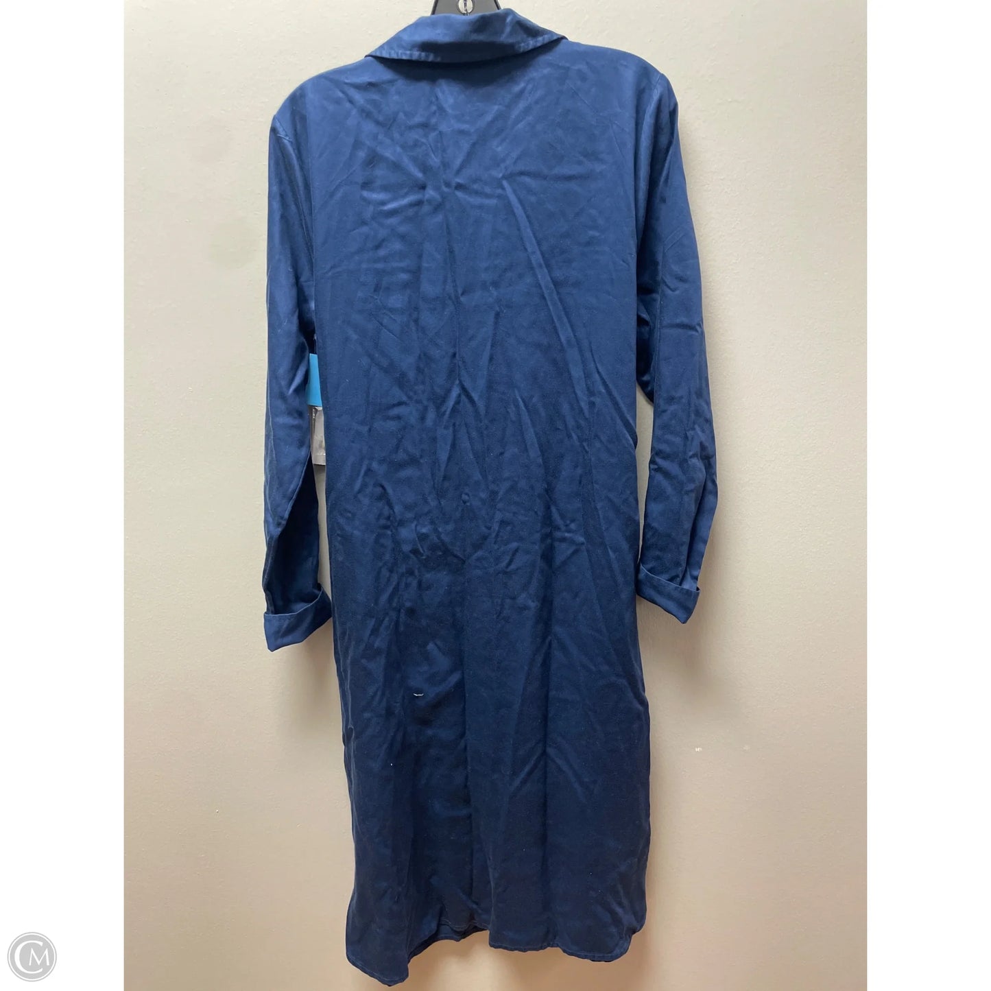 Dress Casual Midi By Time And Tru In Navy, Size: M