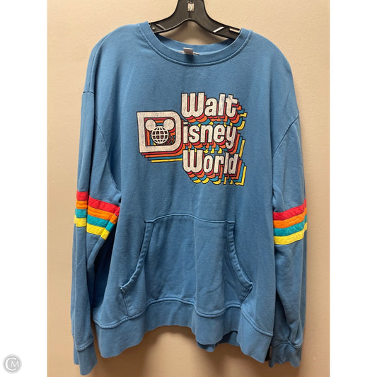 Sweatshirt Crewneck By Disney Store In Blue, Size: Xxl