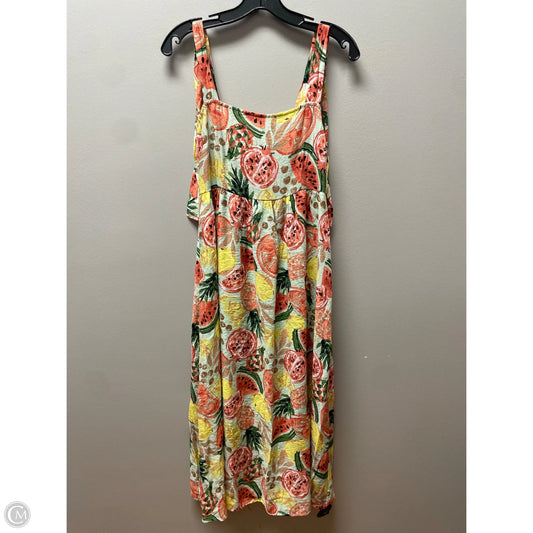 Dress Casual Midi By Clothes Mentor In Multi-colored, Size: M