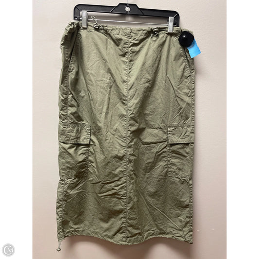 Skirt Midi By Clothes Mentor In Green, Size: 8