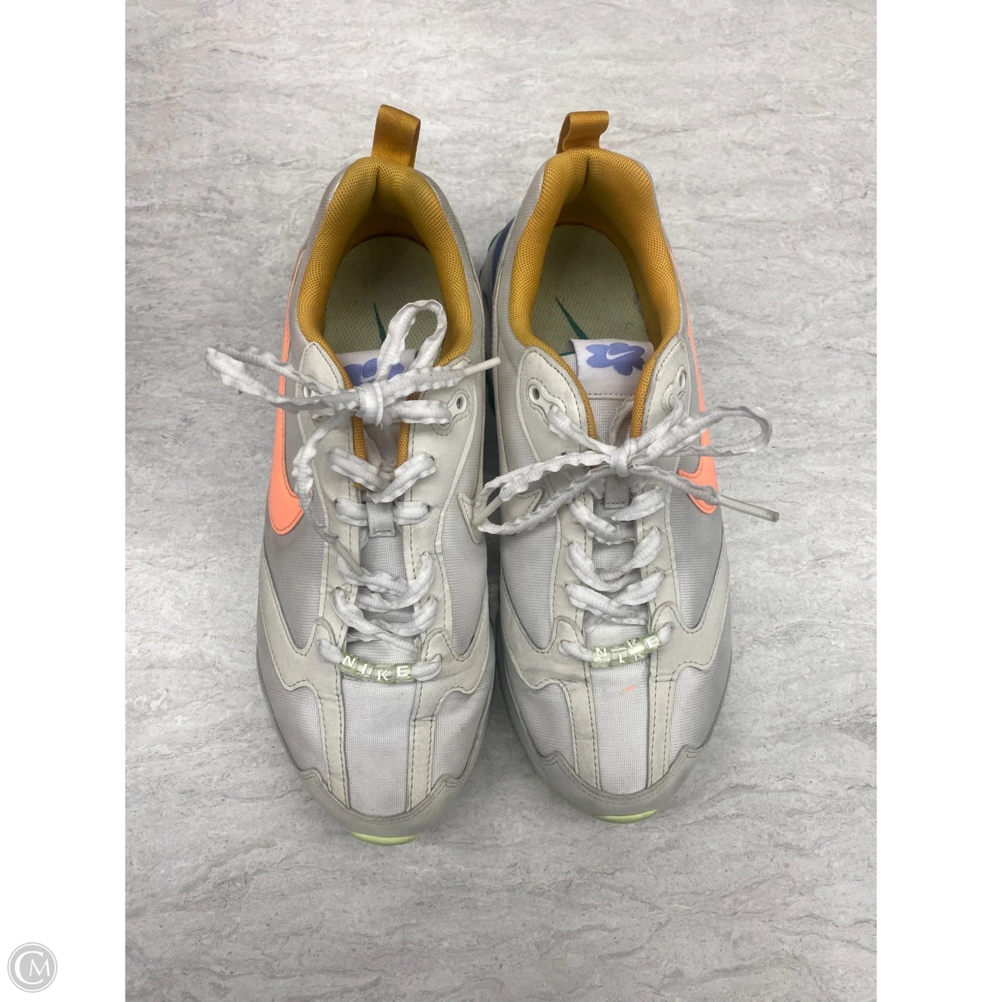 Shoes Athletic By Nike In Orange & White, Size: 9