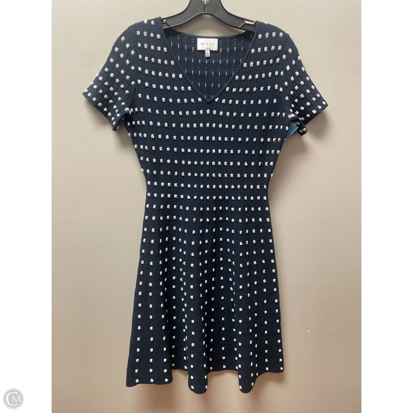 Dress Designer By Milly In Blue & Silver, Size: Sp