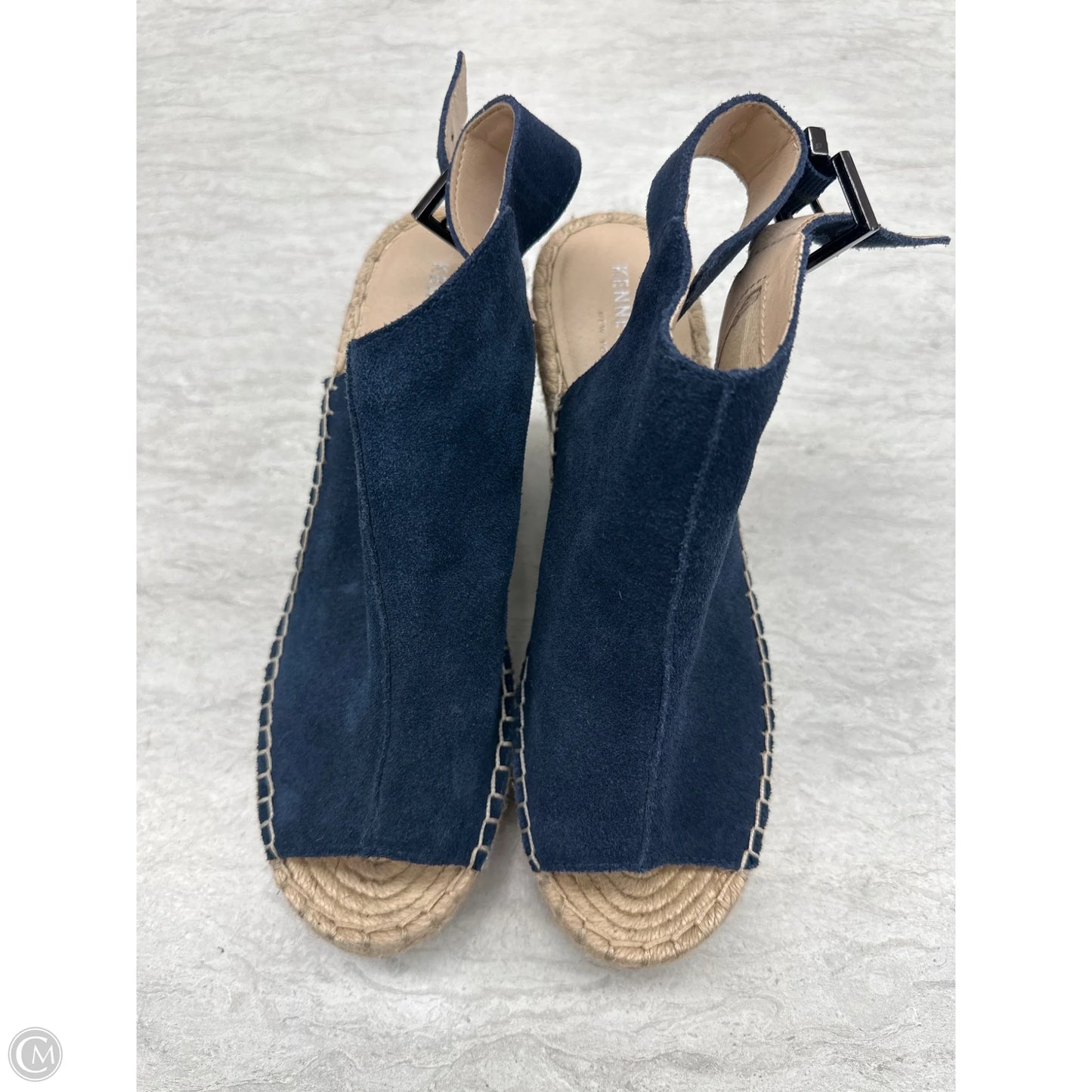 Shoes Heels Wedge By Kenneth Cole In Navy, Size: 8