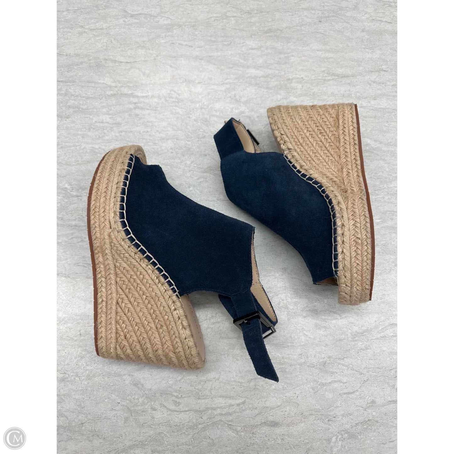 Shoes Heels Wedge By Kenneth Cole In Navy, Size: 8