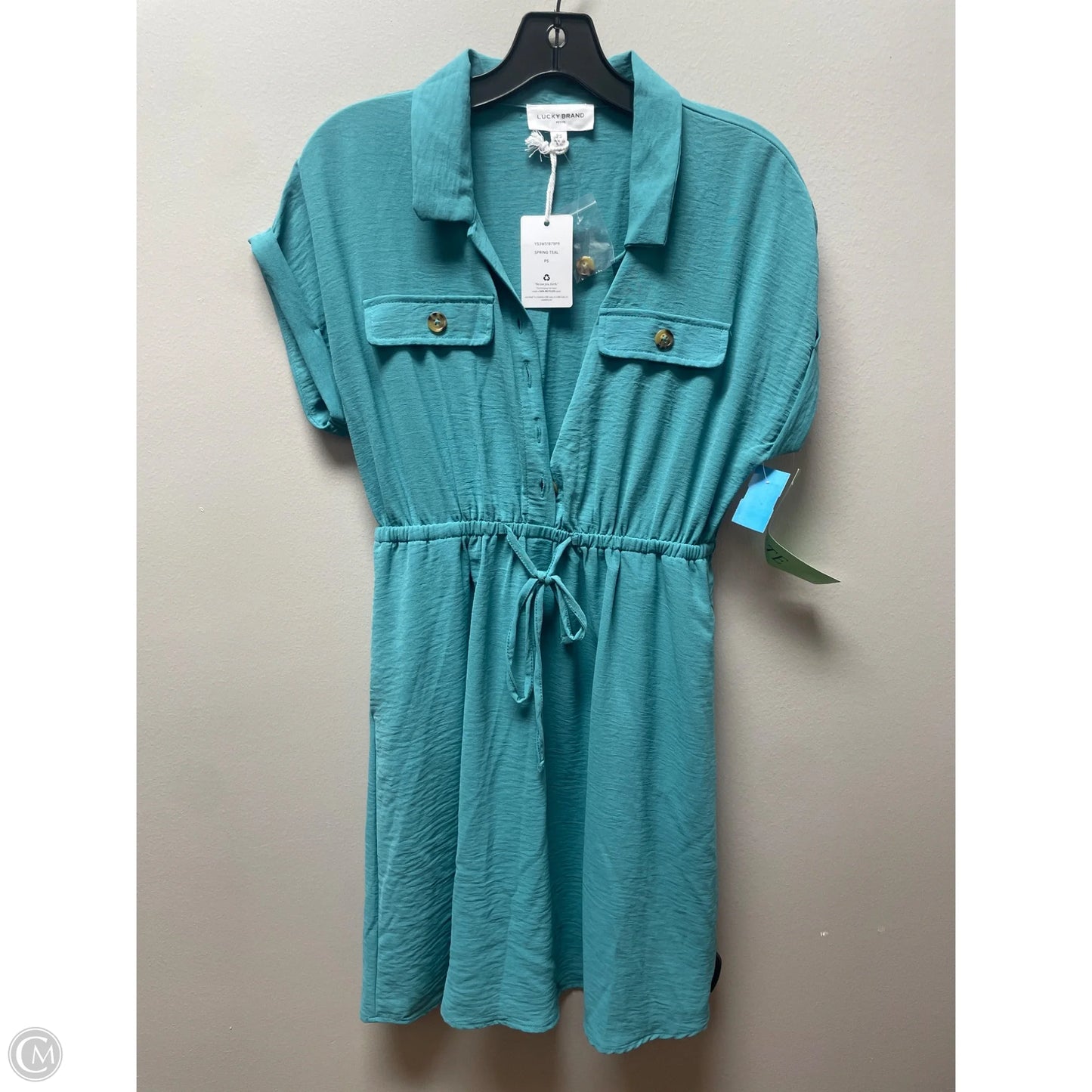 Dress Casual Short By Lucky Brand In Teal, Size: Sp