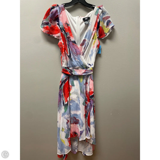 Dress Casual Midi By Dkny In Multi-colored, Size: M