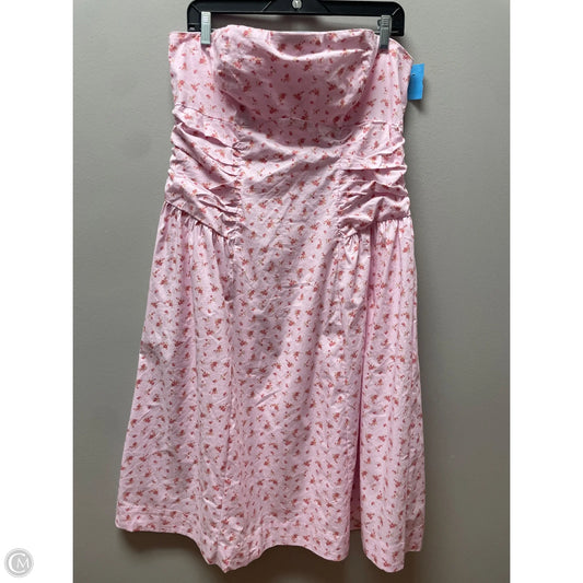 Dress Casual Midi By Wild Fable In Floral Print, Size: Xl