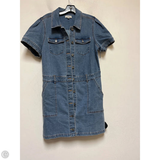 Dress Casual Short By Habitual In Blue Denim, Size: L
