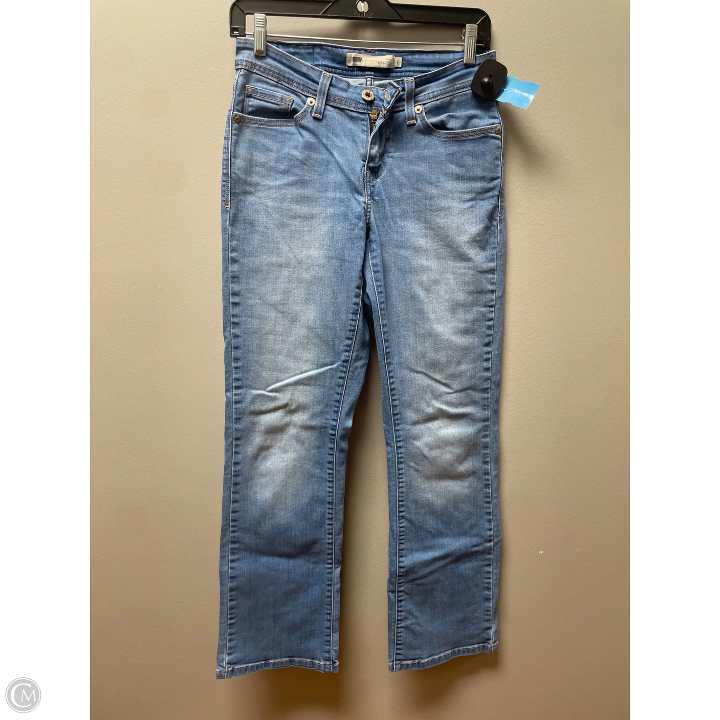 Jeans Boot Cut By Levis In Blue Denim, Size: 4