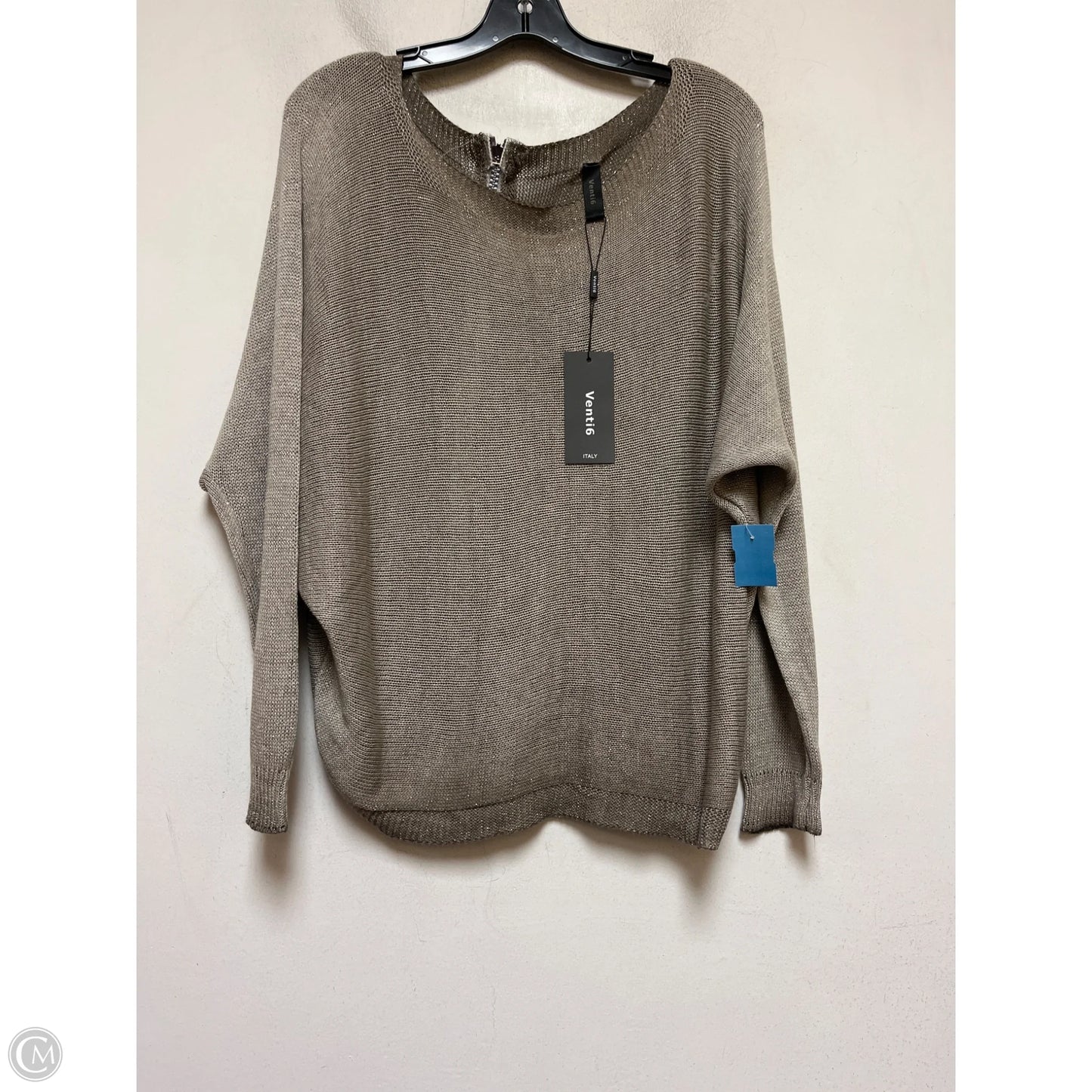 Sweater By Venti6 In Taupe, Size: M